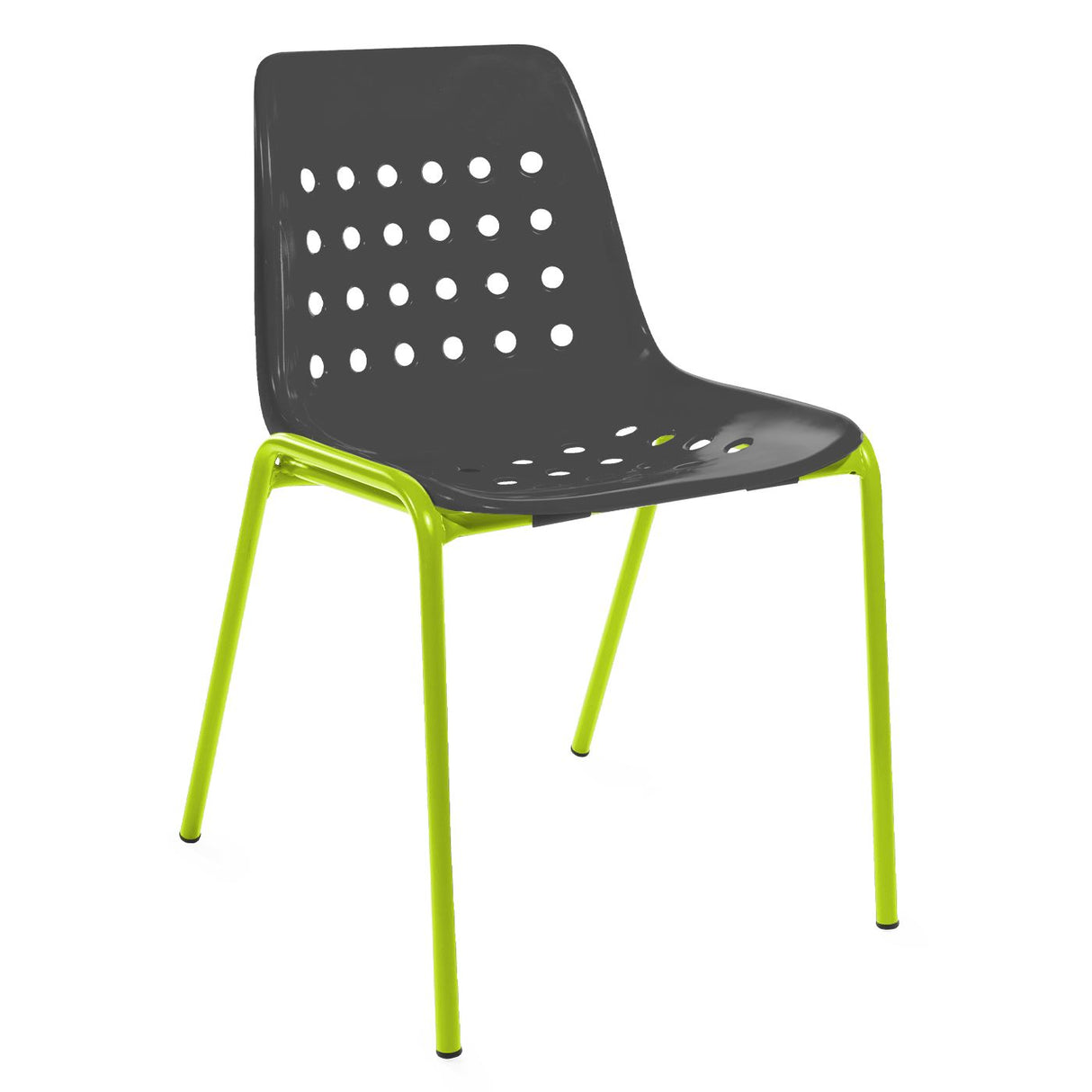 Schaffner Bermuda chaise empilable Vert Clair 63 Anthracite 77