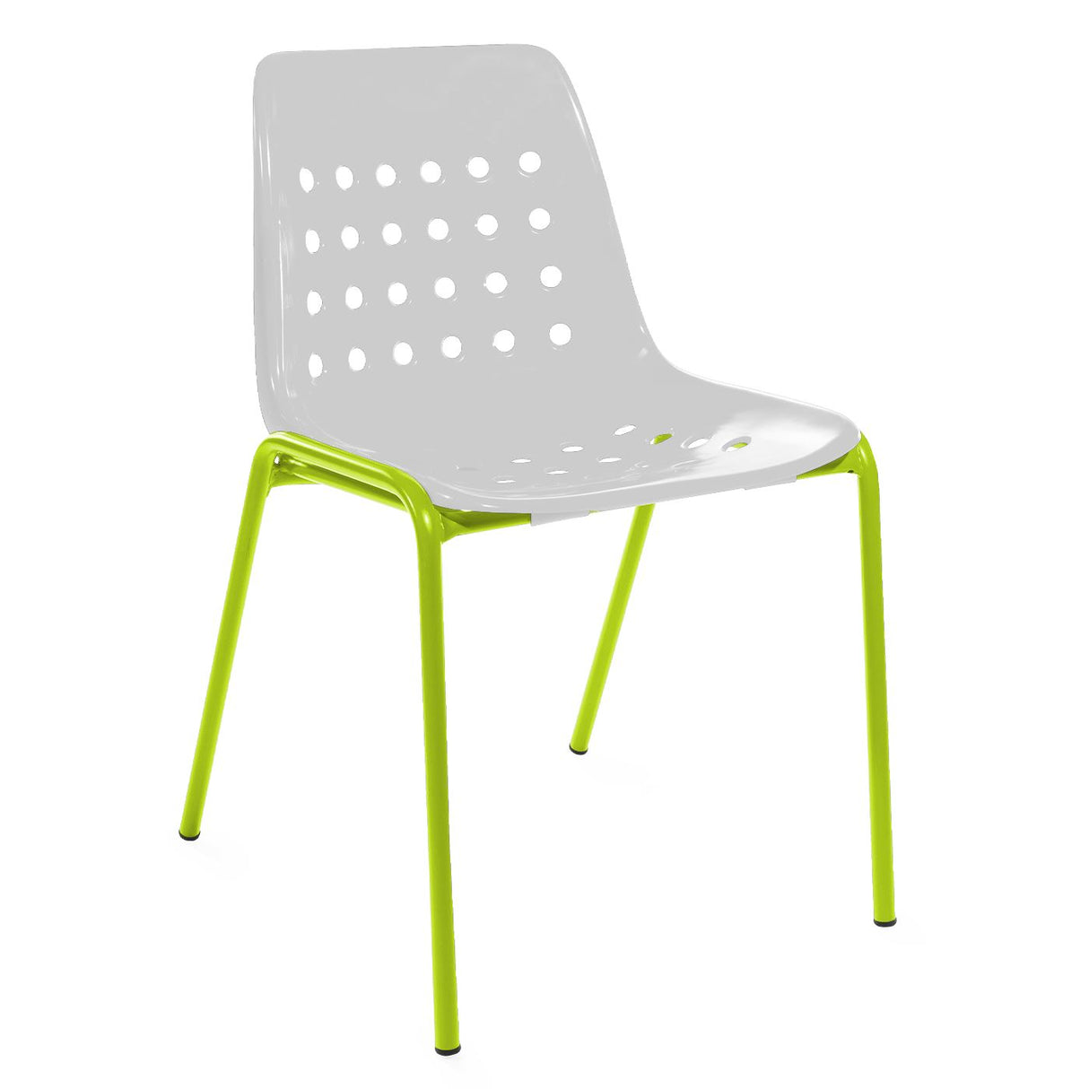 Schaffner Bermuda chaise empilable Vert Clair 63 Blanc 90