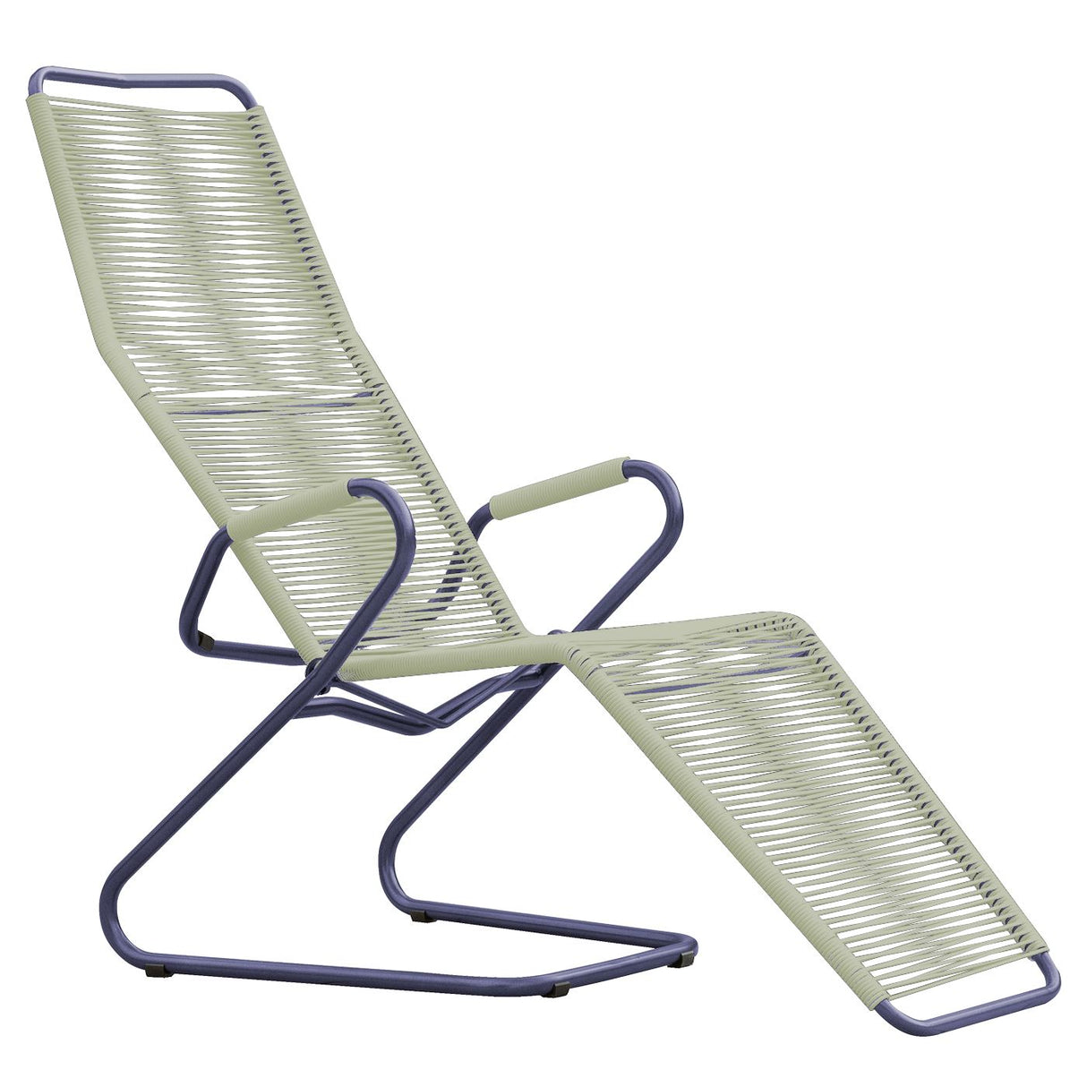 Schaffner Bodensee Chaise longue Spaghetti Bleu 53 Vert pastel 64