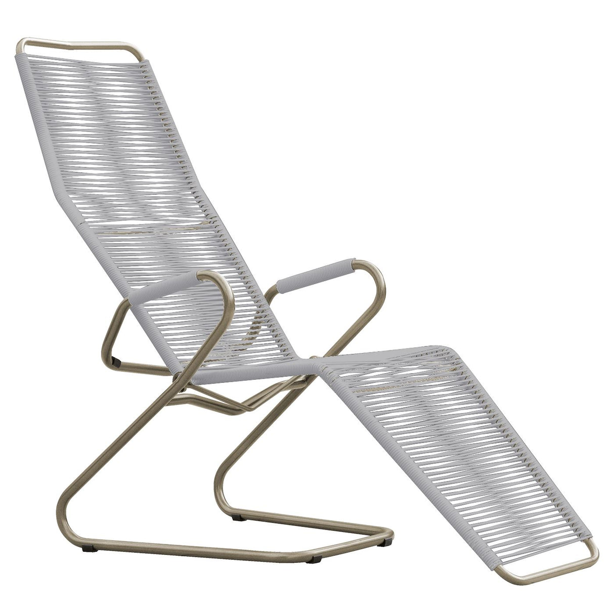 Schaffner Bodensee Chaise longue Spaghetti Champagne 85 Blanc 90