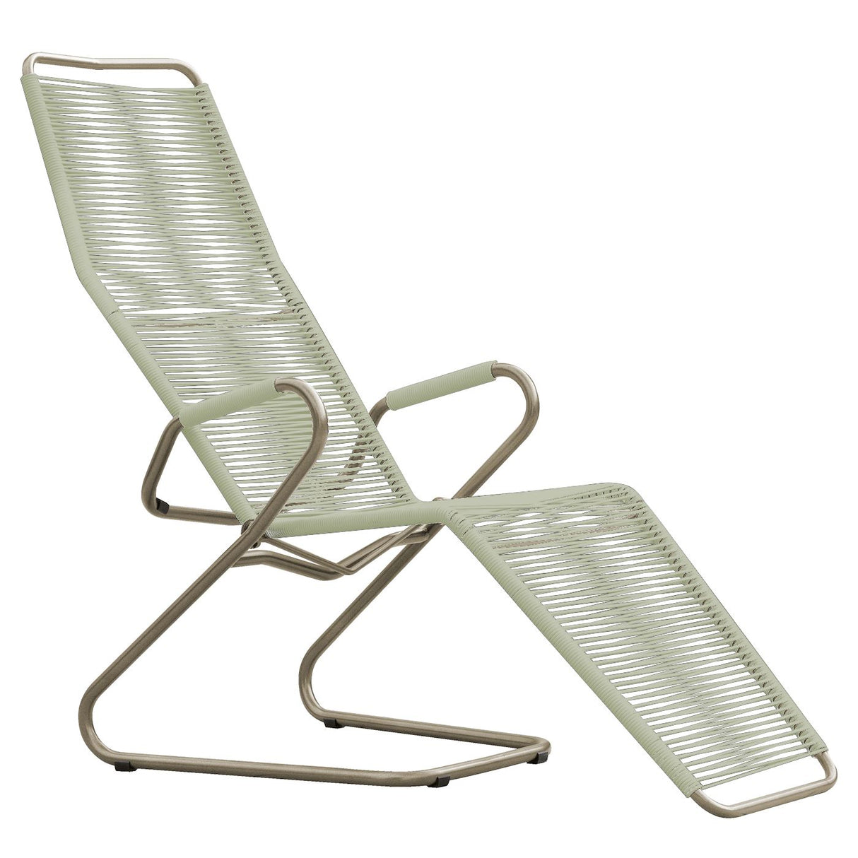 Schaffner Bodensee Chaise longue Spaghetti Champagne 85 Vert pastel 64