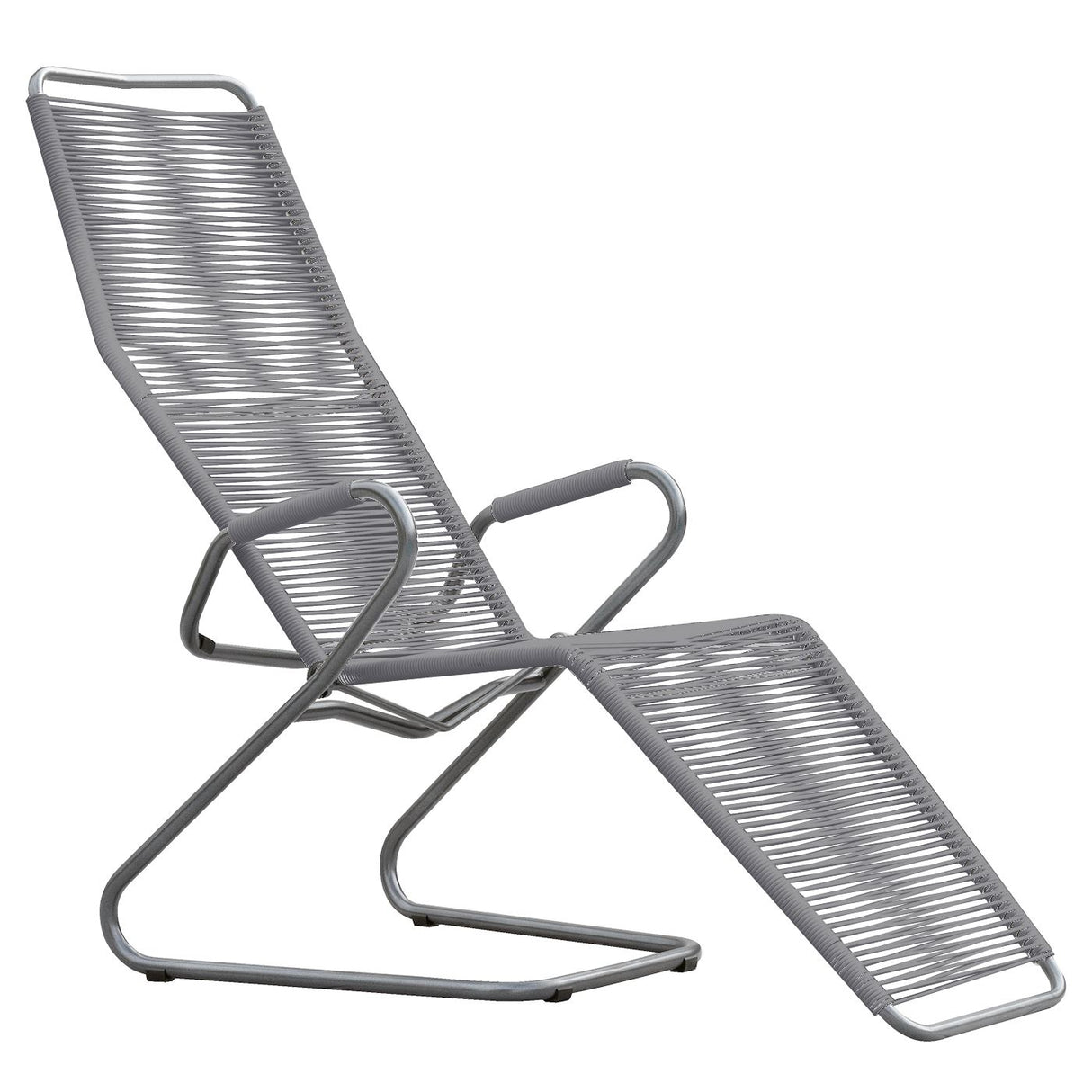 Schaffner Bodensee Chaise longue Spaghetti Graphite 73 Gris Argent 78