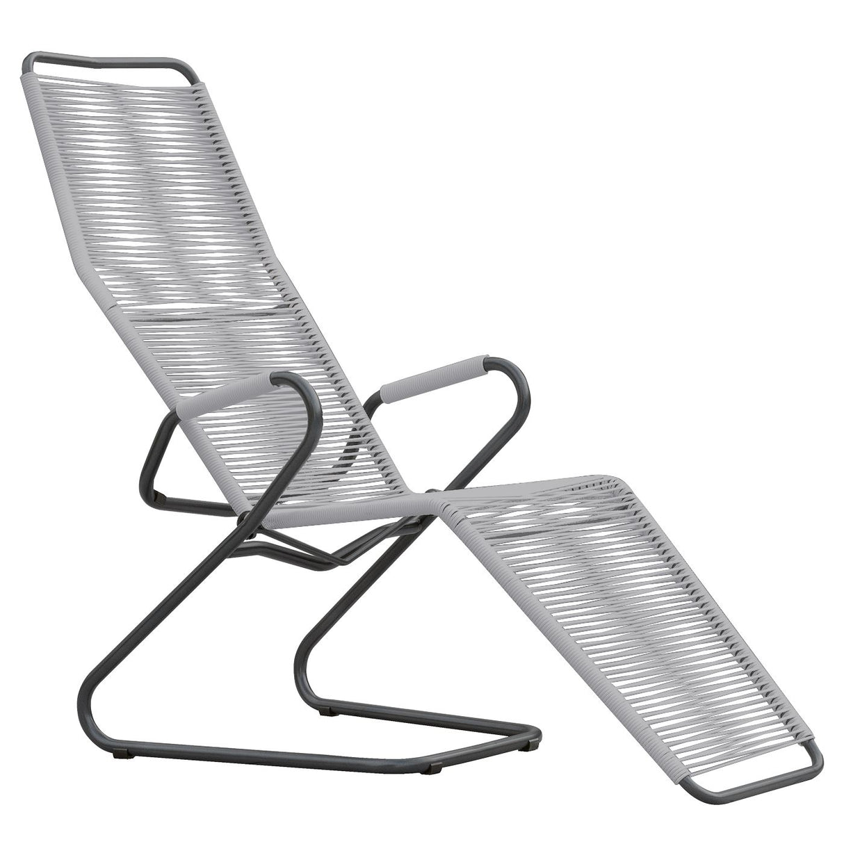 Schaffner Bodensee Chaise longue Spaghetti Noir 91 Blanc 90