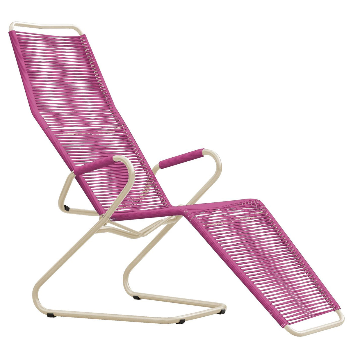 Schaffner Bodensee Chaise longue Spaghetti Sable Pastel 15 Rose 41