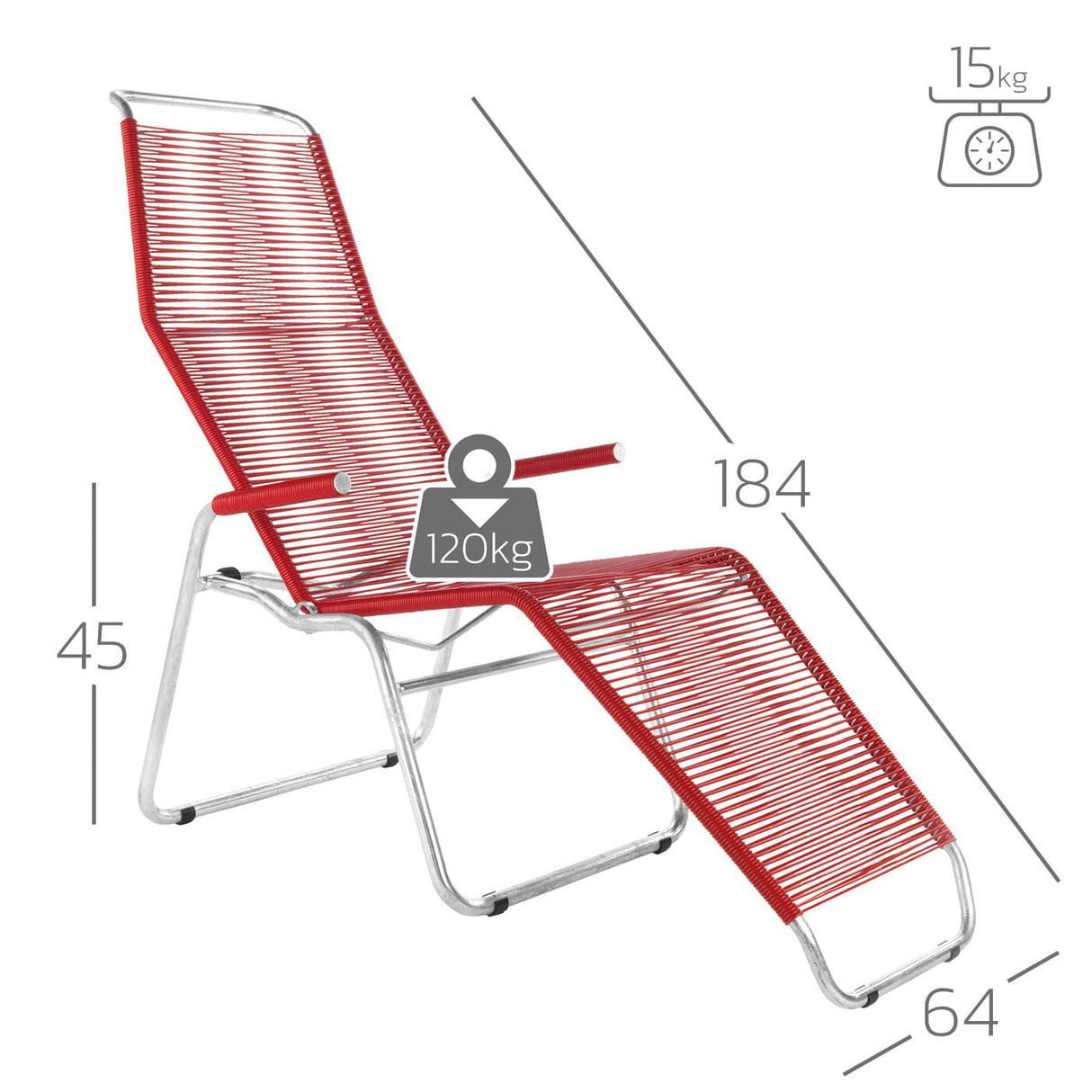 Schaffner Brissago Chaise longue Spaghetti