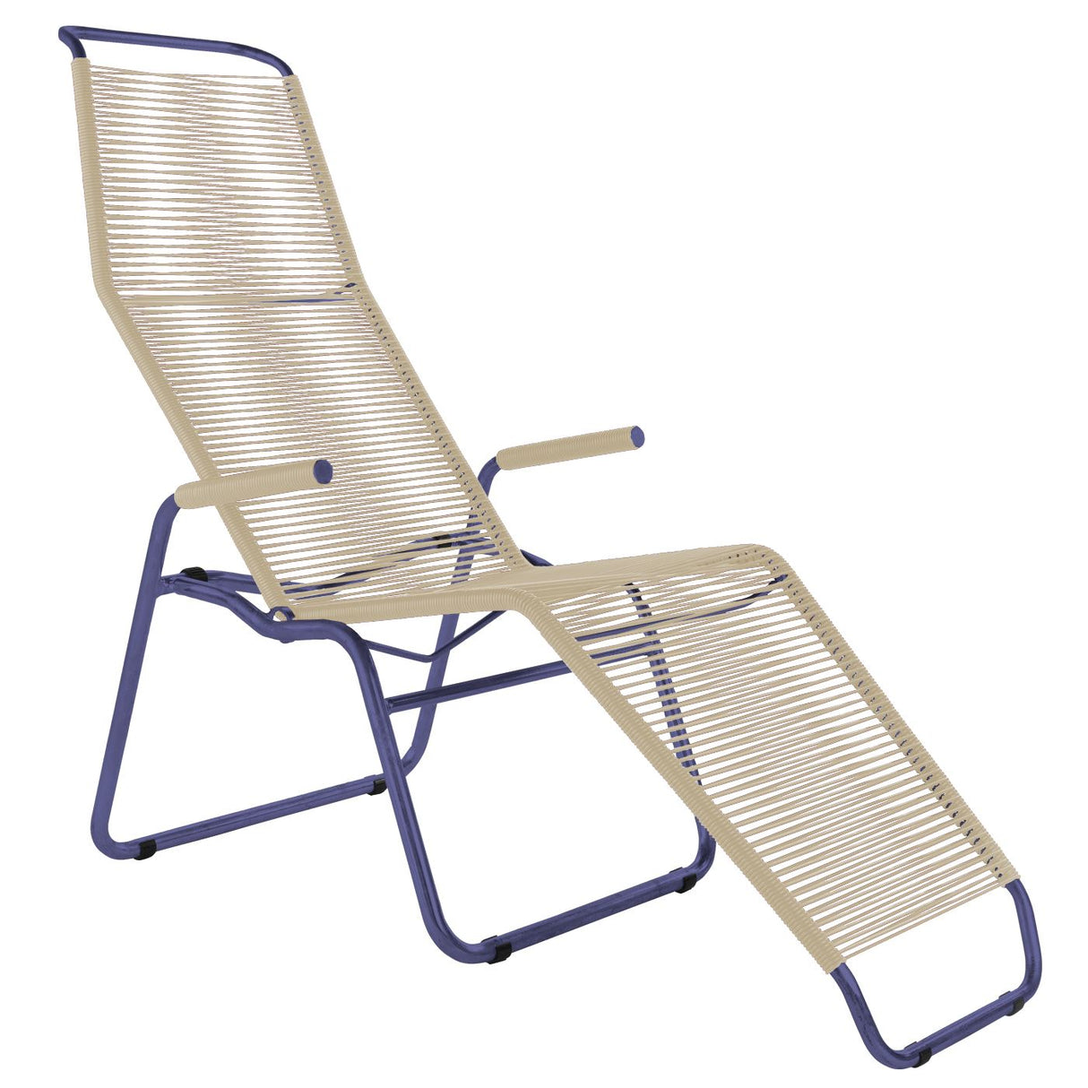 Schaffner Brissago Chaise longue Spaghetti Bleu 53 Sable pastel 15