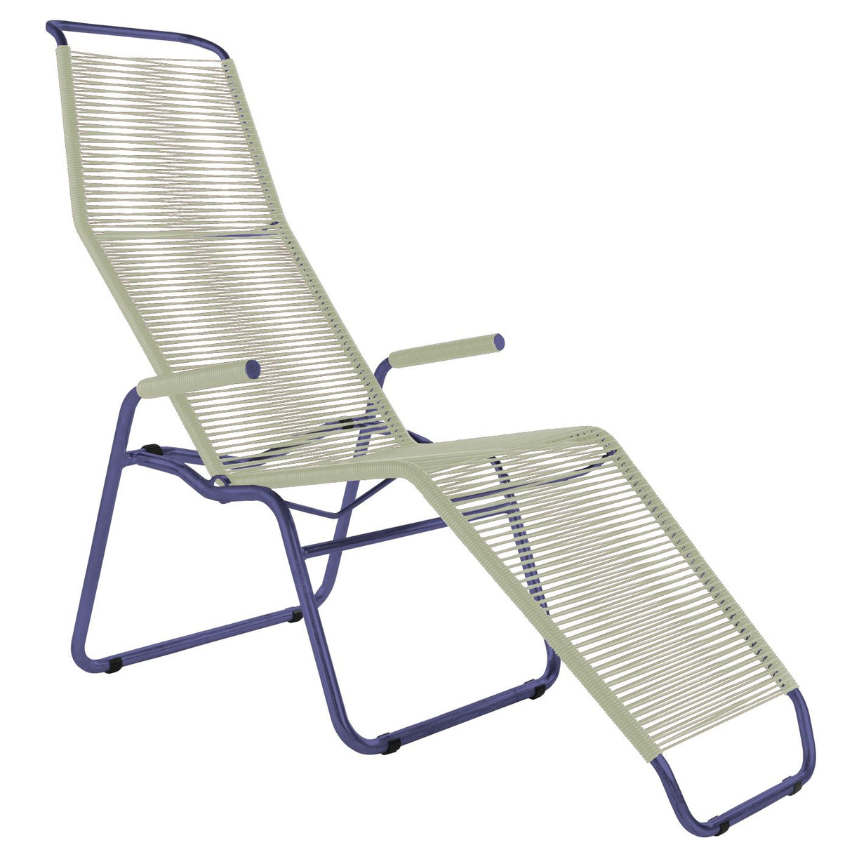 Schaffner Brissago Chaise longue Spaghetti Bleu 53 Vert pastel 64