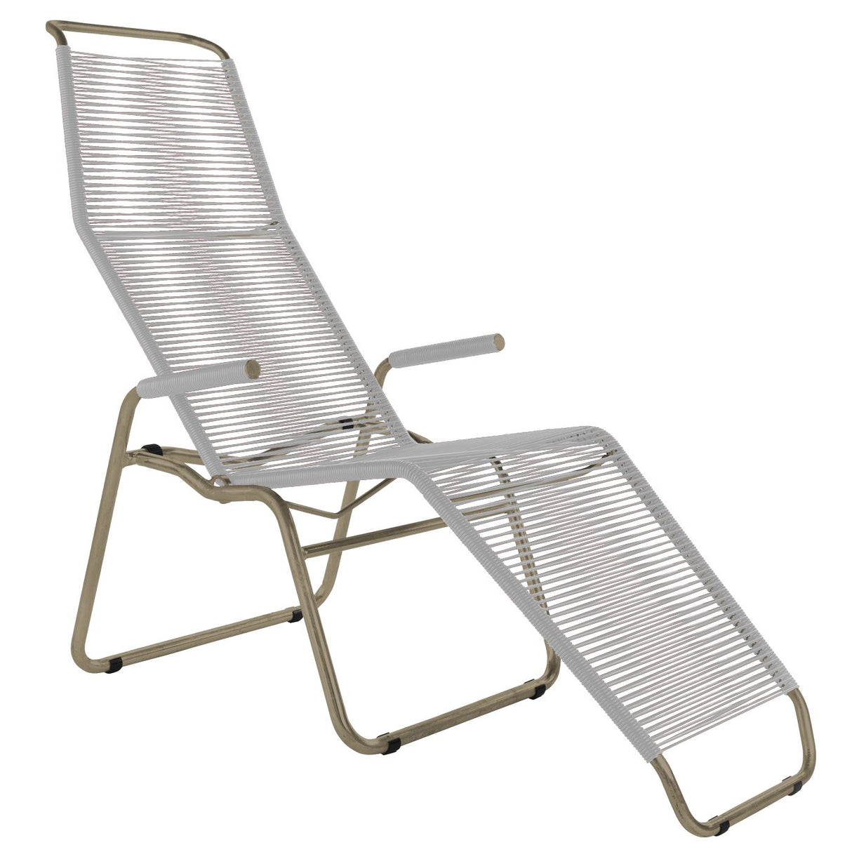 Schaffner Brissago Chaise longue Spaghetti Champagne 85 Blanc 90