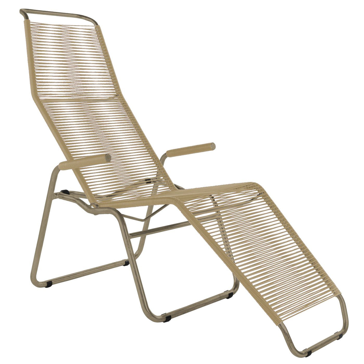 Schaffner Brissago Chaise longue Spaghetti Champagne 85 Marron Pastel 83