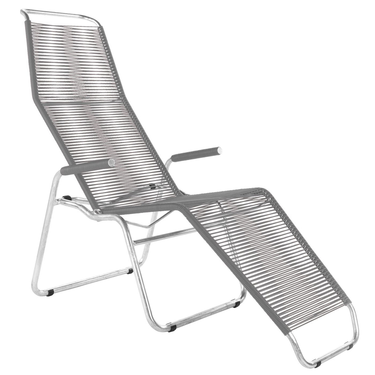 Schaffner Brissago Chaise longue Spaghetti Galvanisé à chaud 02 Gris Argent 78