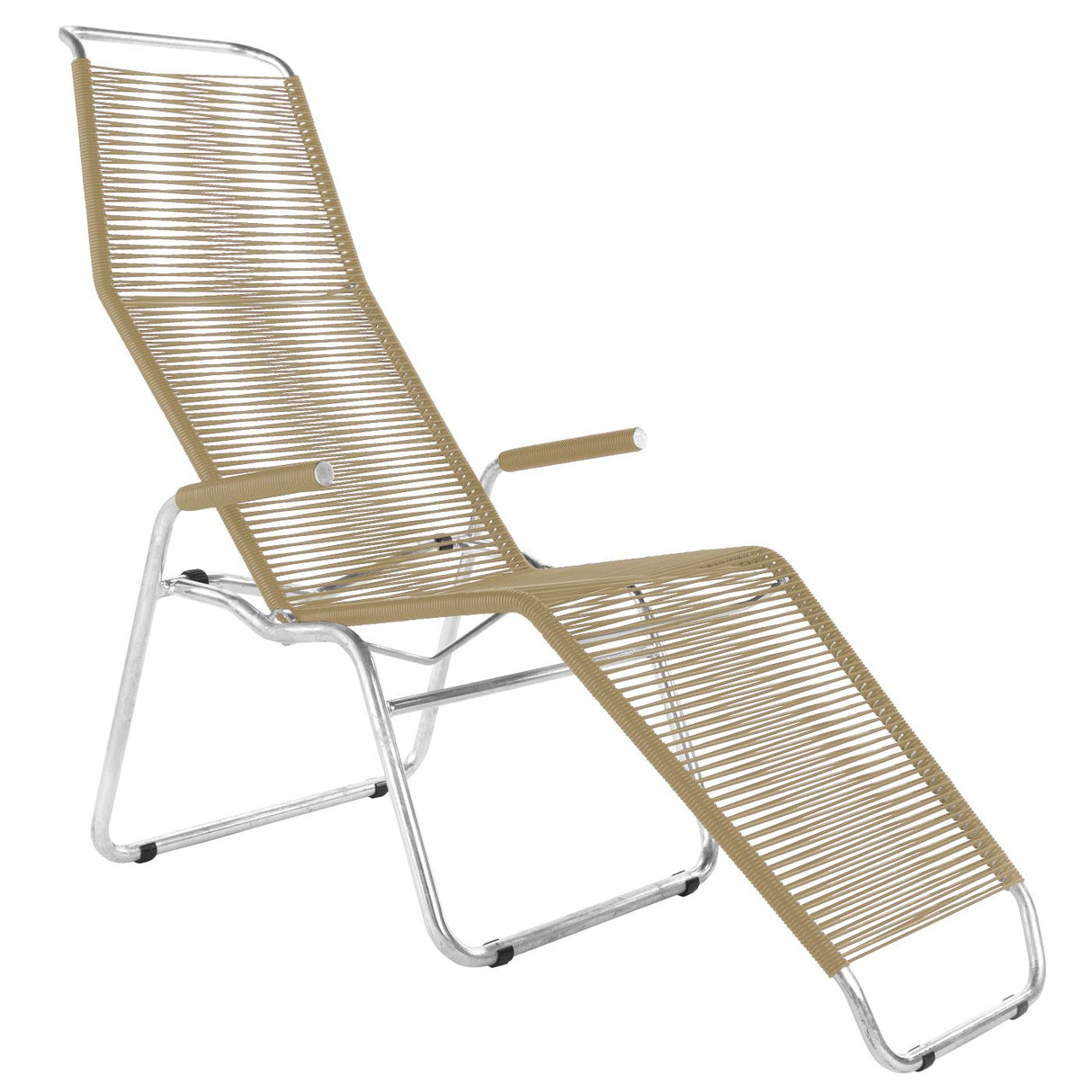 Schaffner Brissago Chaise longue Spaghetti Galvanisé à chaud 02 Marron Pastel 83