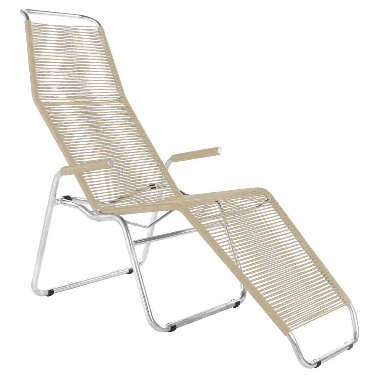 Schaffner Brissago Chaise longue Spaghetti Galvanisé à chaud 02 Sable pastel 15