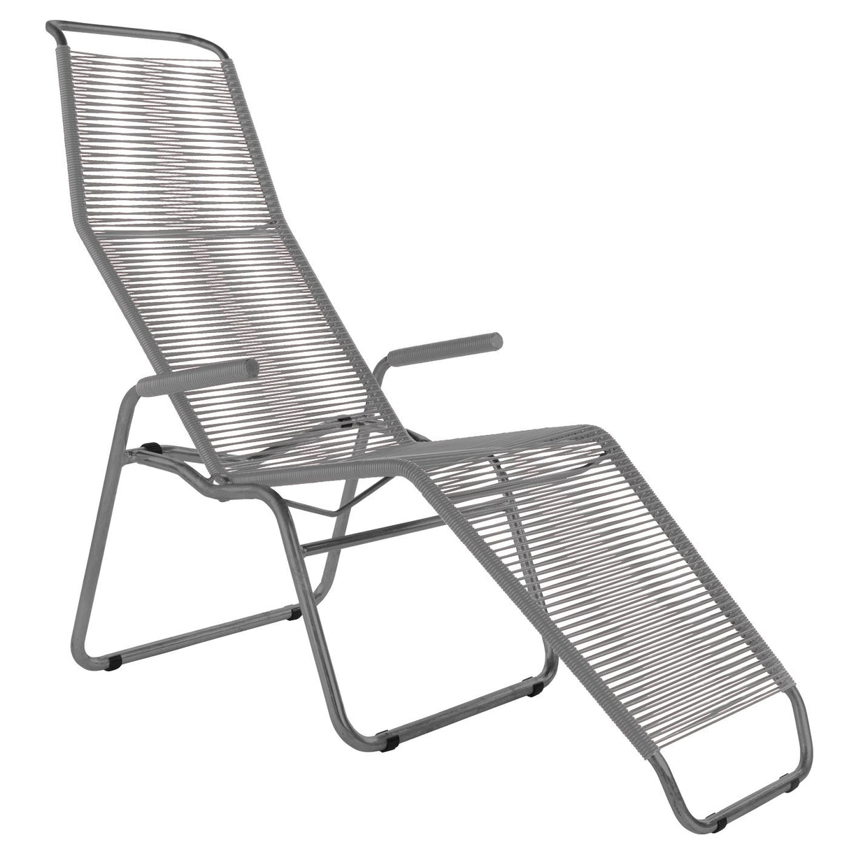 Schaffner Brissago Chaise longue Spaghetti Graphite 73 Gris Argent 78