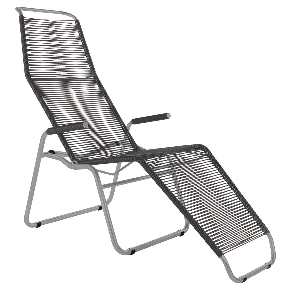 Schaffner Brissago Chaise longue Spaghetti Gris Argent 78 Anthracite 77