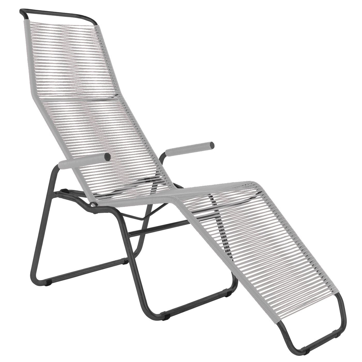 Schaffner Brissago Chaise longue Spaghetti Noir 91 Blanc 90