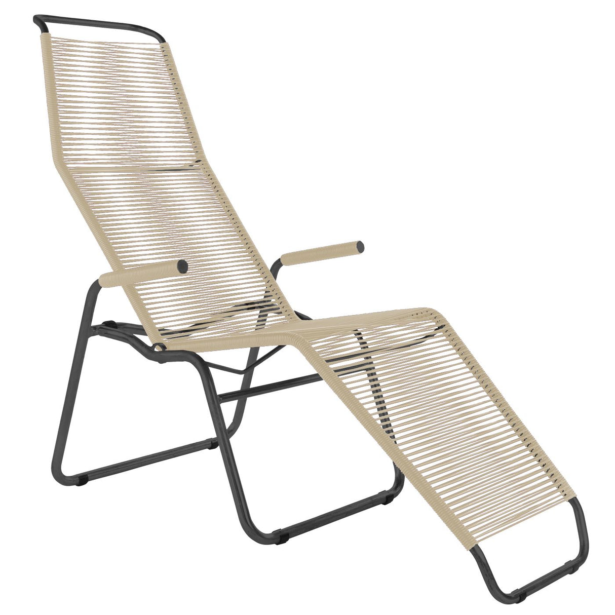 Schaffner Brissago Chaise longue Spaghetti Noir 91 Sable pastel 15