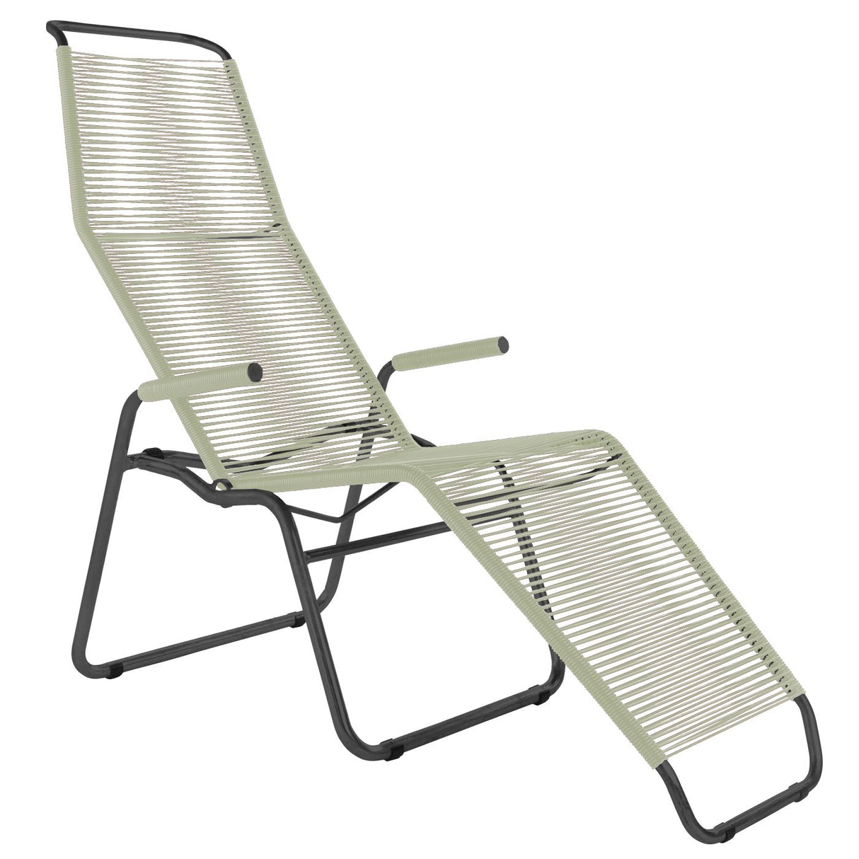 Schaffner Brissago Chaise longue Spaghetti Noir 91 Vert pastel 64