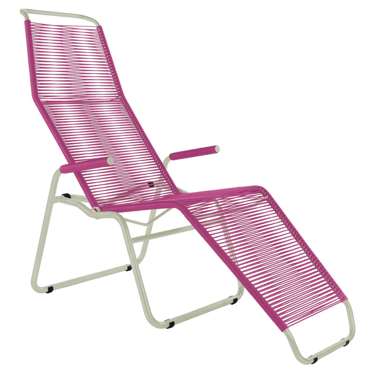 Schaffner Brissago Chaise longue Spaghetti Vert Pastel 64 Rose 41