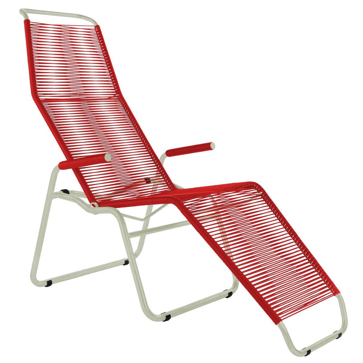 Schaffner Brissago Chaise longue Spaghetti Vert Pastel 64 Rouge 30