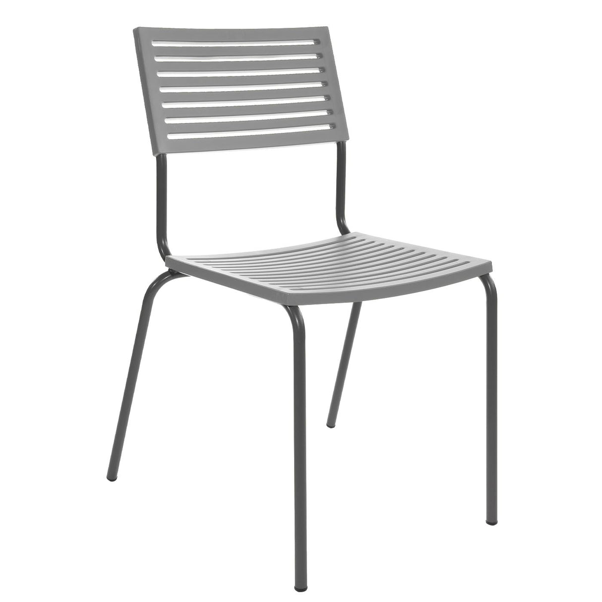 Schaffner Lamello Chaise empilable Anthracite 77 Gris Argent 78