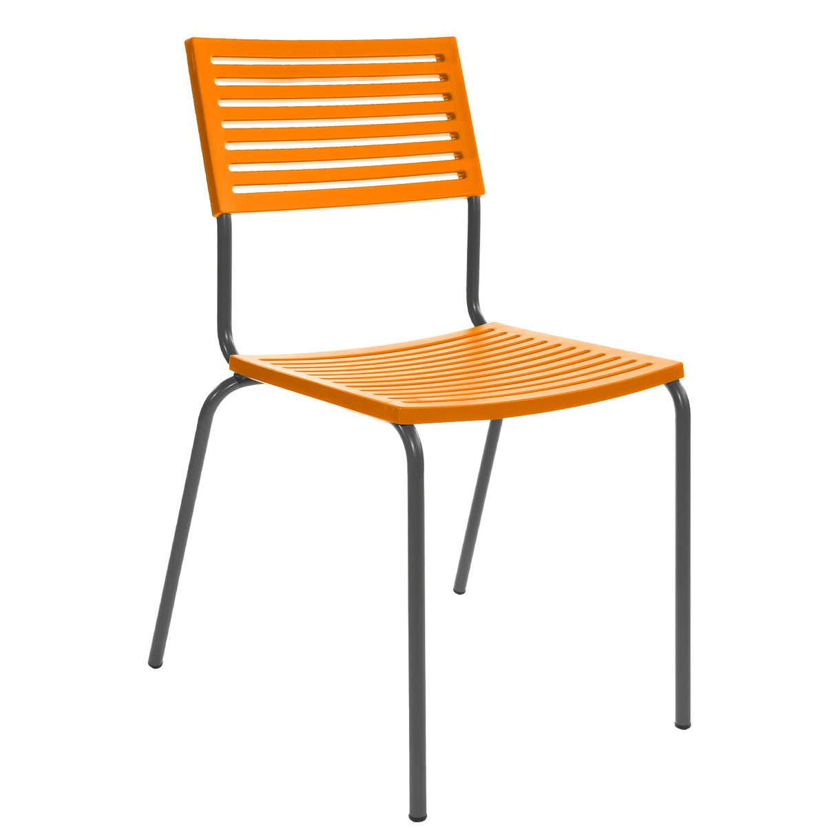 Schaffner Lamello Chaise empilable Anthracite 77 Orange 13
