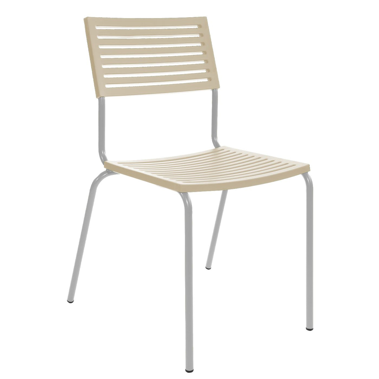 Schaffner Lamello Chaise empilable Blanc 90 Sable Pastel 15