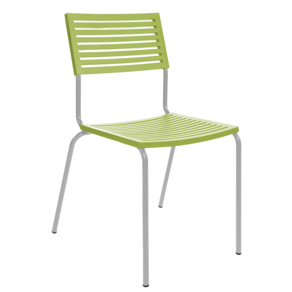 Schaffner Lamello Chaise empilable Blanc 90 Vert Clair 63