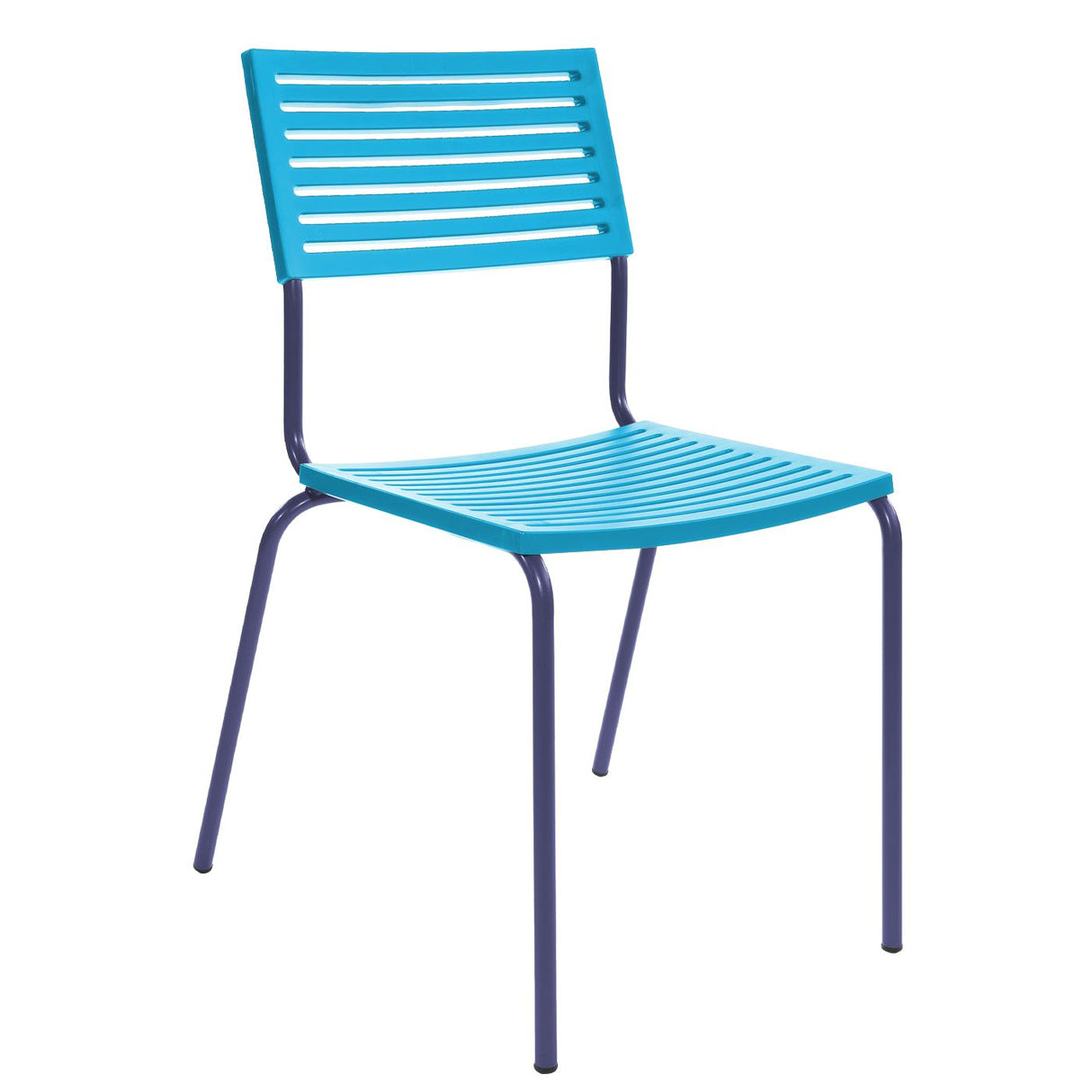 Schaffner Lamello Chaise empilable Bleu 53 Turquoise 58