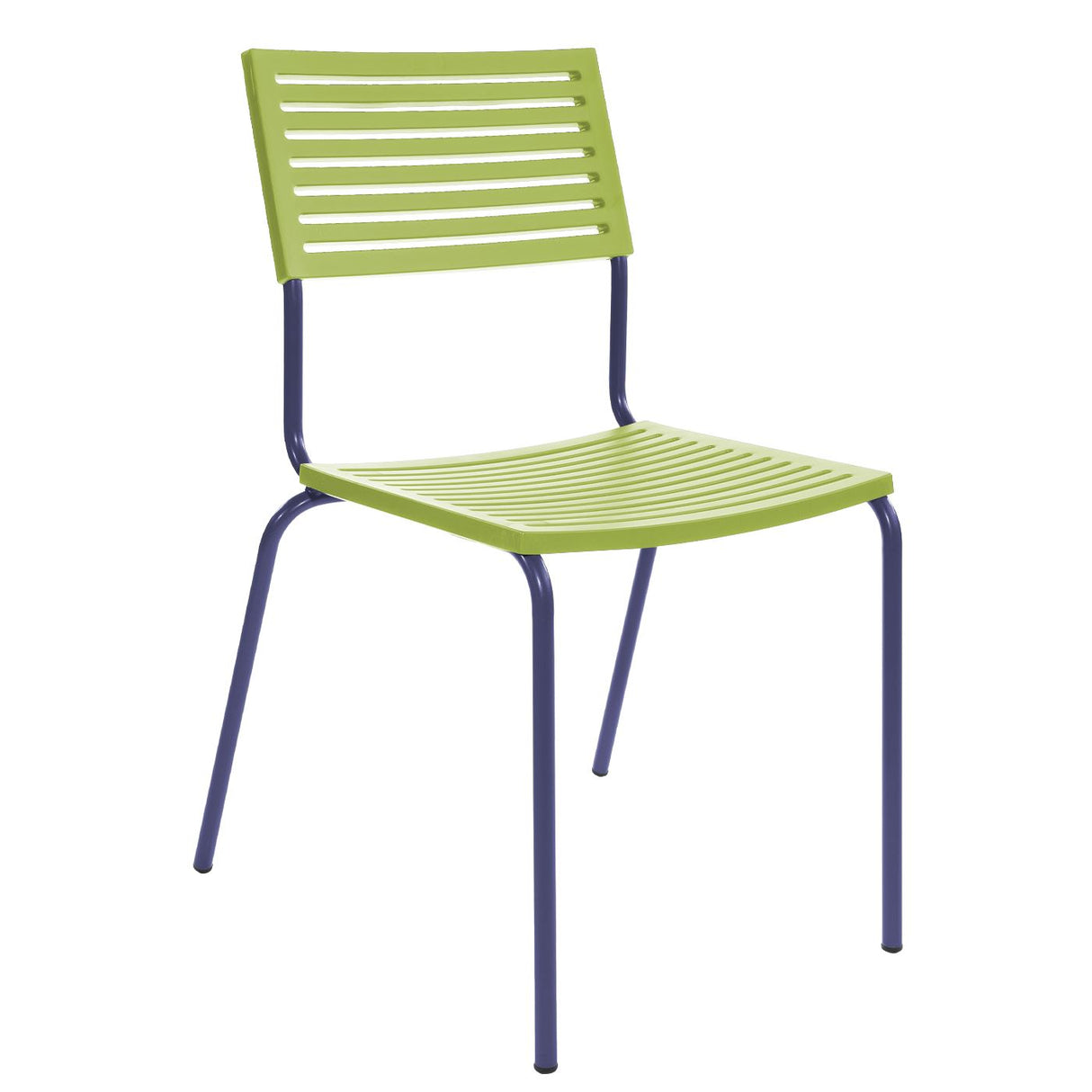 Schaffner Lamello Chaise empilable Bleu 53 Vert Clair 63
