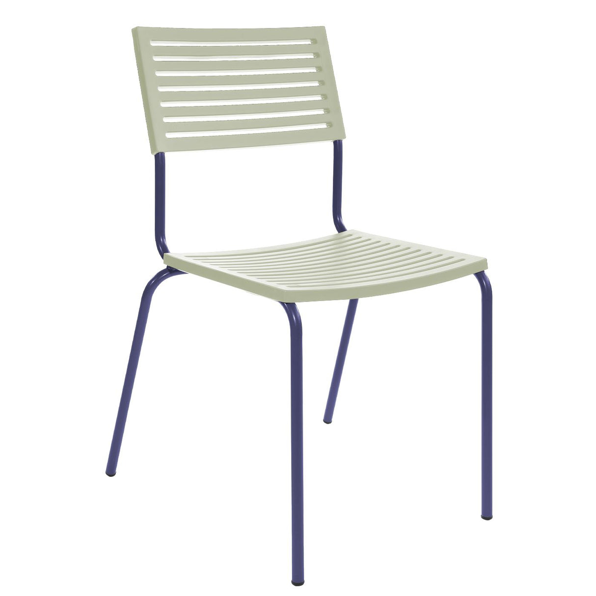 Schaffner Lamello Chaise empilable Bleu 53 Vert Pastel 64