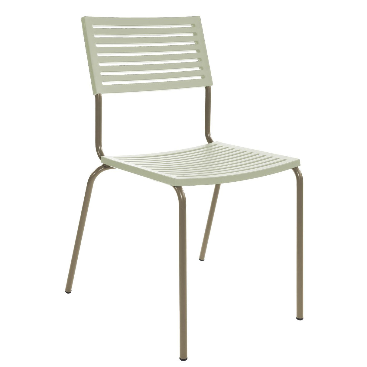 Schaffner Lamello Chaise empilable Champagne 85 Vert Pastel 64