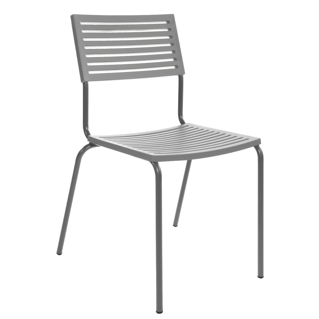 Schaffner Lamello Chaise empilable Graphite 73 Gris Argent 78