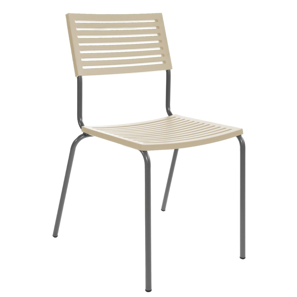 Schaffner Lamello Chaise empilable Graphite 73 Sable Pastel 15