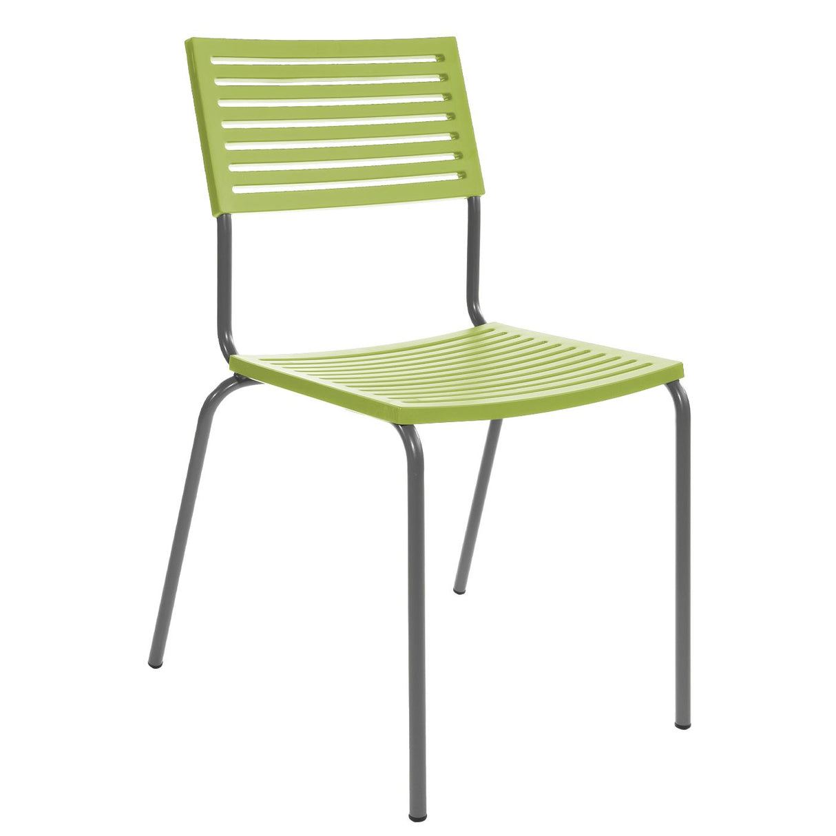 Schaffner Lamello Chaise empilable Graphite 73 Vert Clair 63