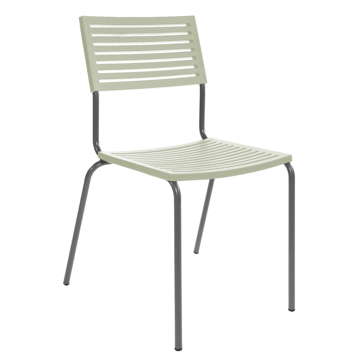 Schaffner Lamello Chaise empilable Graphite 73 Vert Pastel 64
