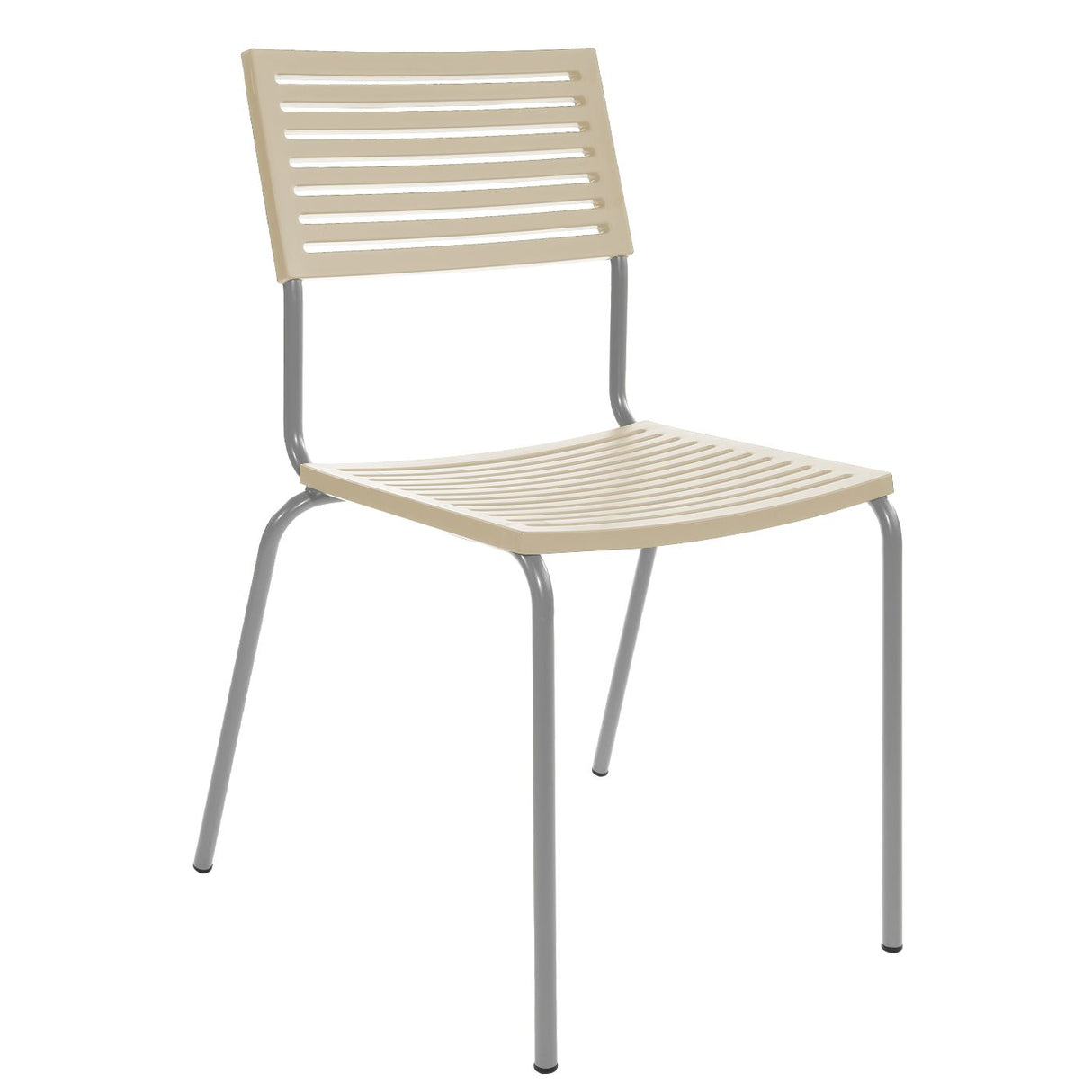 Schaffner Lamello Chaise empilable Gris Argent 78 Sable Pastel 15
