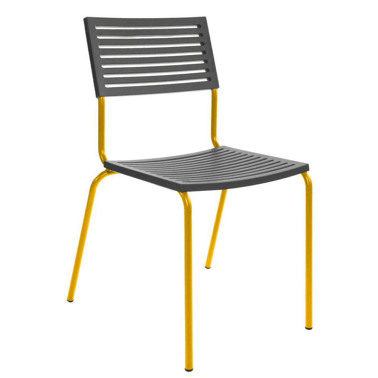 Schaffner Lamello Chaise empilable Jaune 11 Anthracite 77