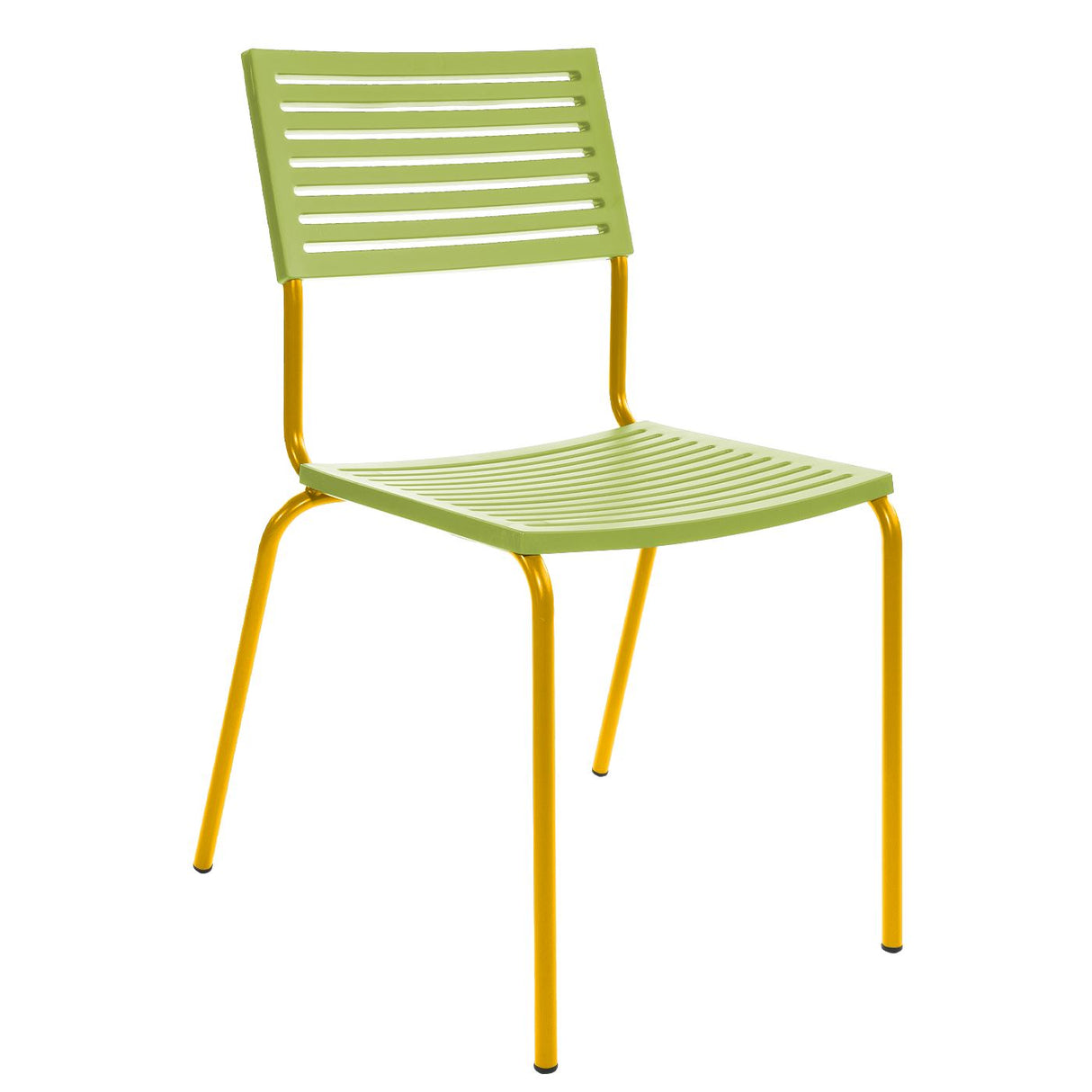 Schaffner Lamello Chaise empilable Jaune 11 Vert Clair 63