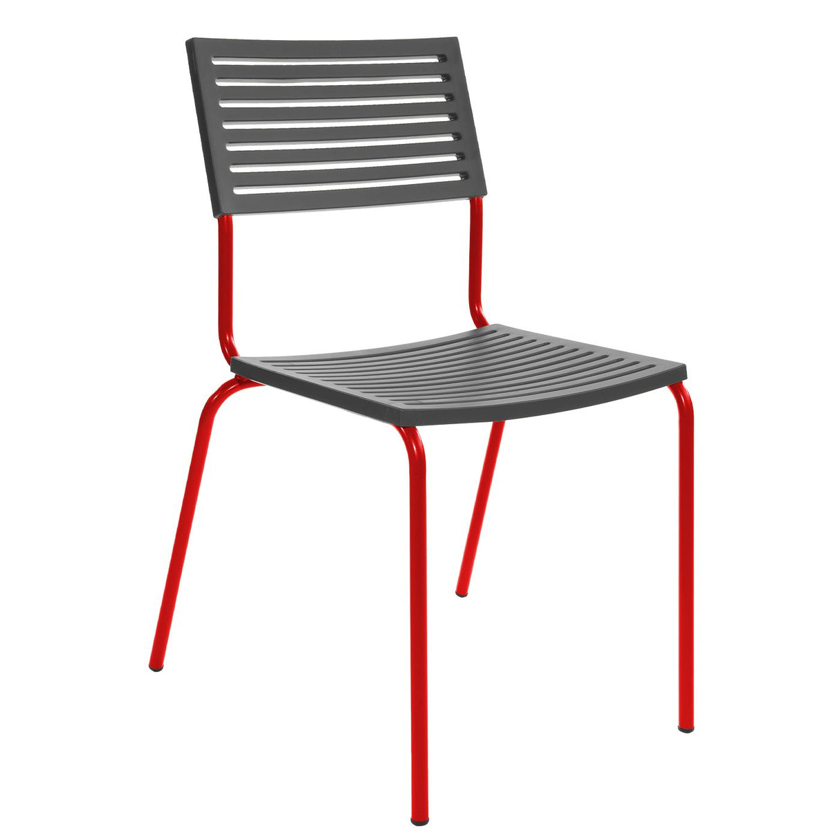 Schaffner Lamello Chaise empilable Rouge 30 Anthracite 77