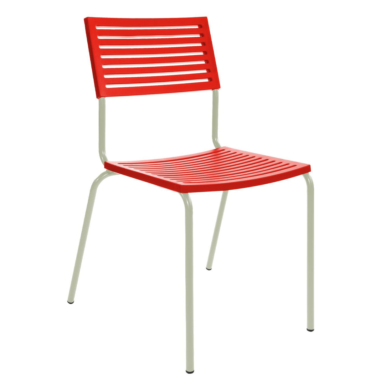 Schaffner Lamello Chaise empilable Vert Pastel 64 Rouge 30