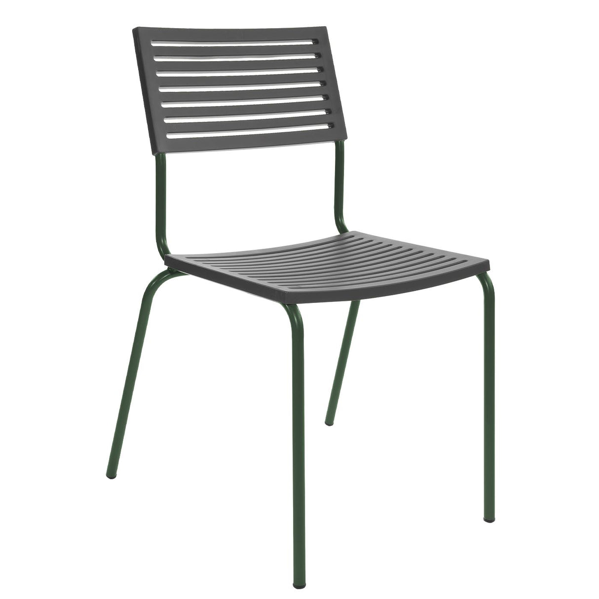 Schaffner Lamello Chaise empilable Vert Sapin 66 Anthracite 77