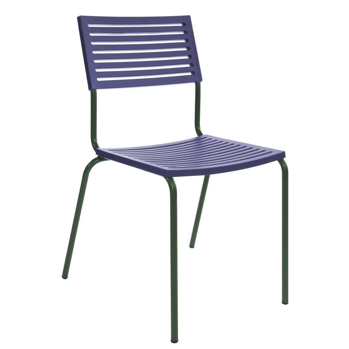Schaffner Lamello Chaise empilable Vert Sapin 66 Bleu 53