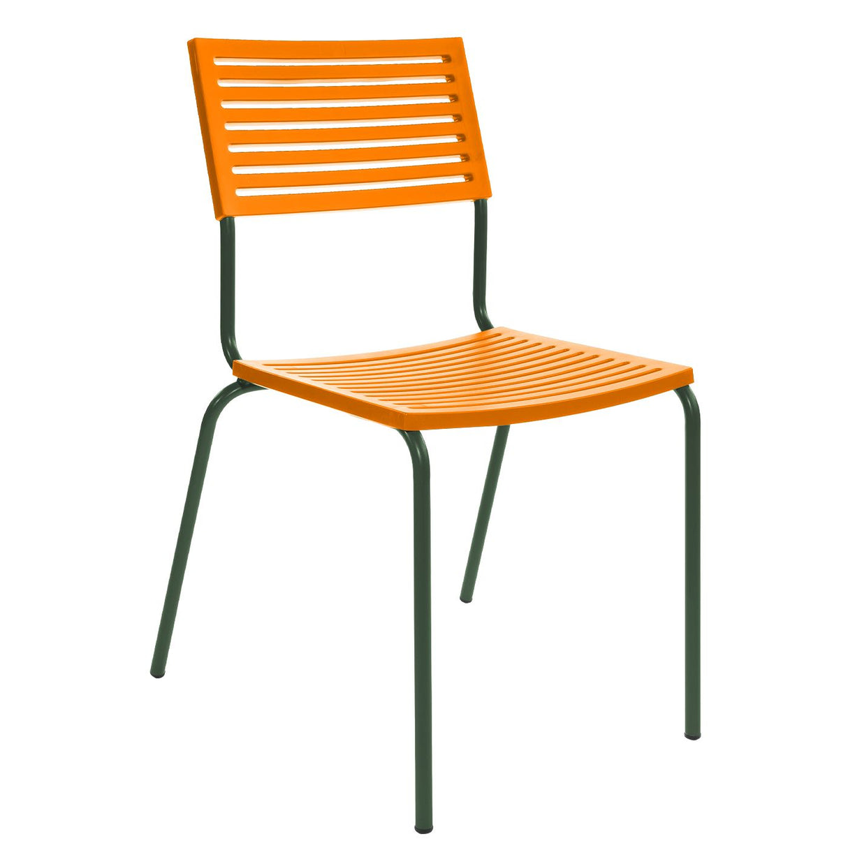 Schaffner Lamello Chaise empilable Vert Sapin 66 Orange 13