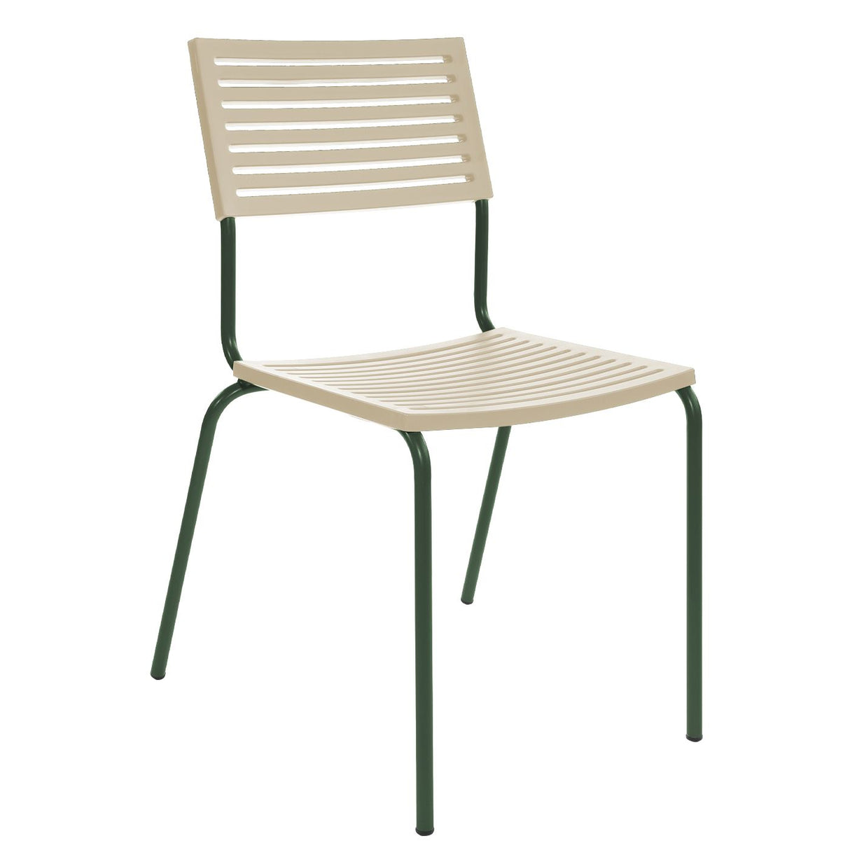 Schaffner Lamello Chaise empilable Vert Sapin 66 Sable Pastel 15