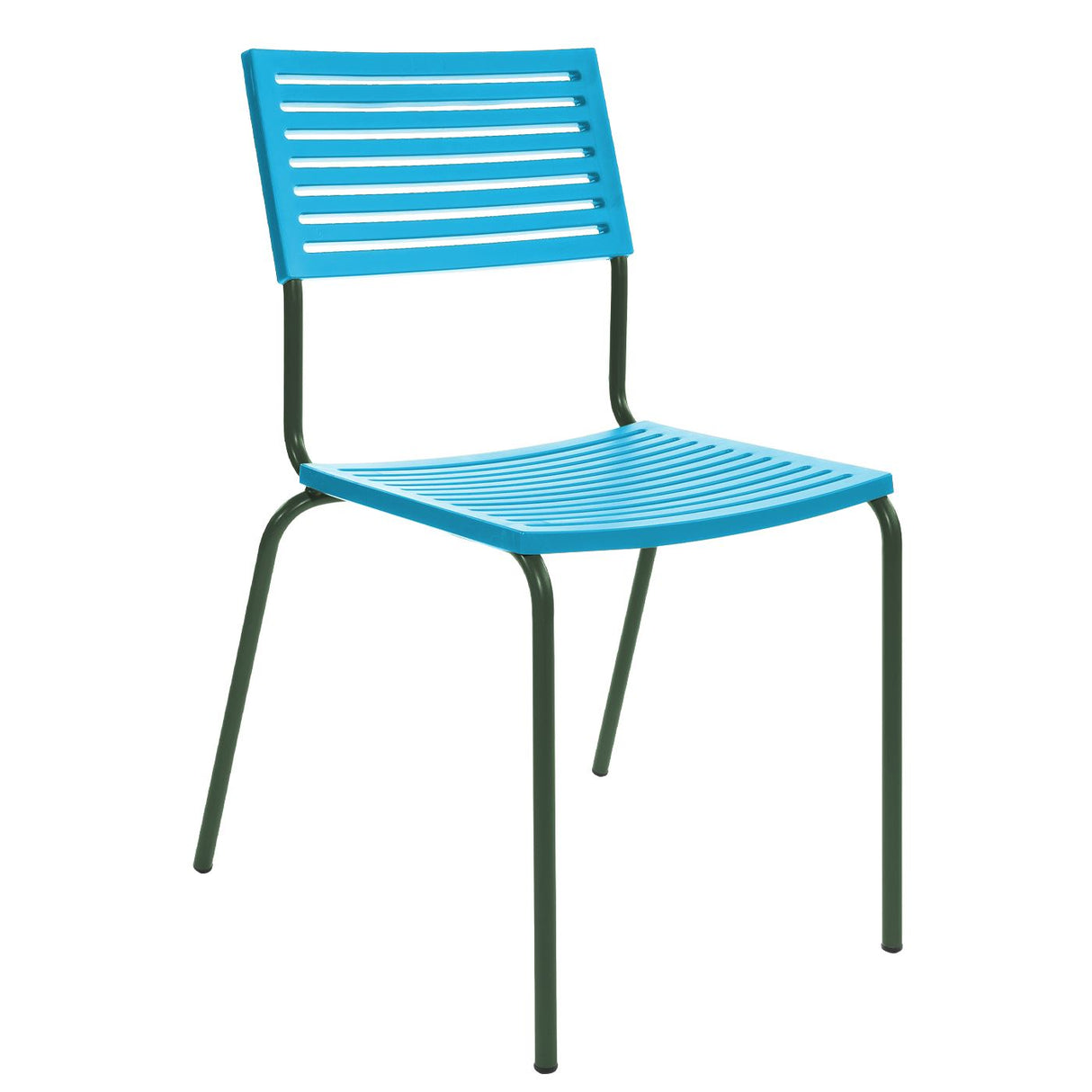 Schaffner Lamello Chaise empilable Vert Sapin 66 Turquoise 58