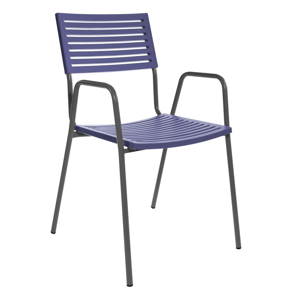 Schaffner Lamello Fauteuil repas Anthracite 77 Bleu 53