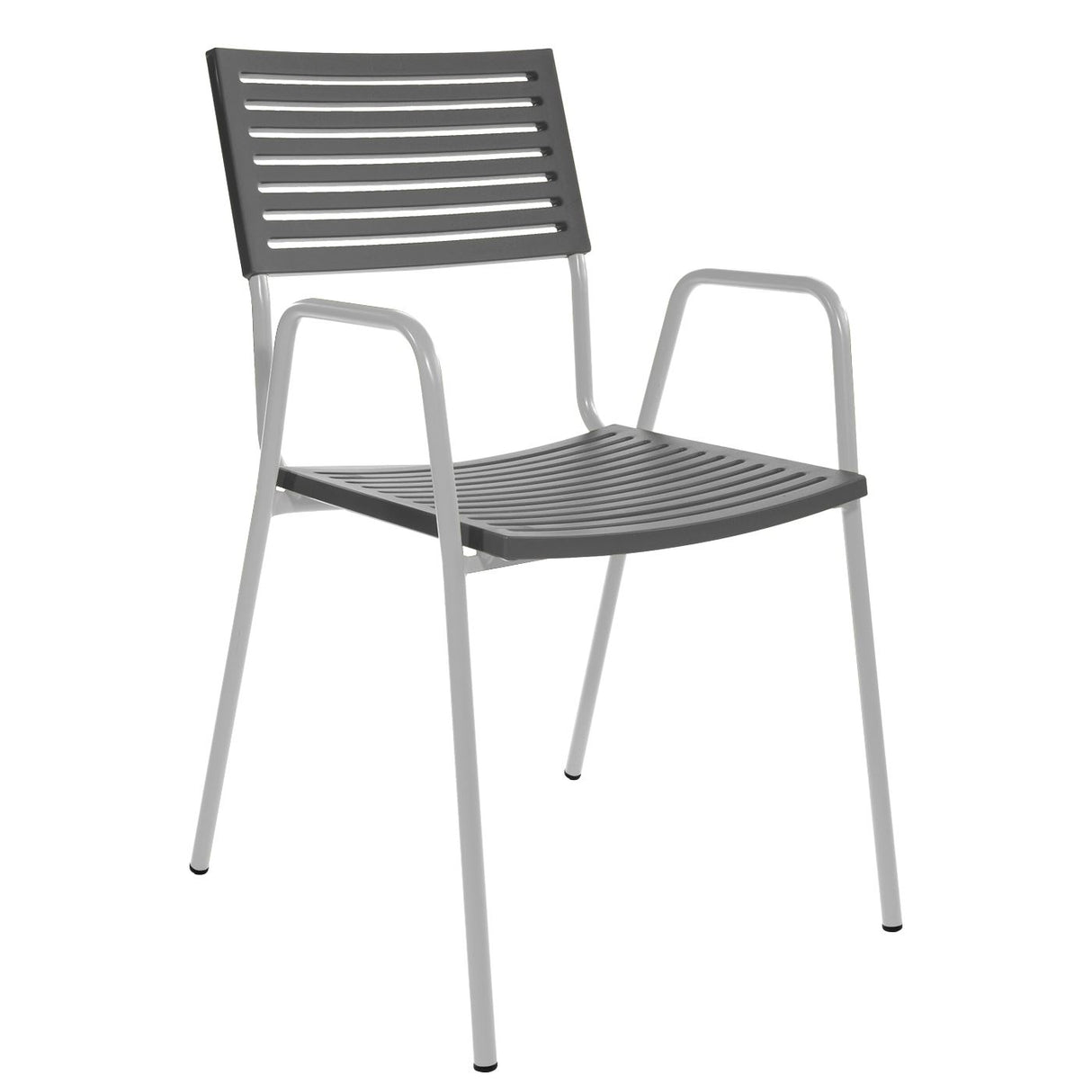 Schaffner Lamello Fauteuil repas Blanc 90 Anthracite 77