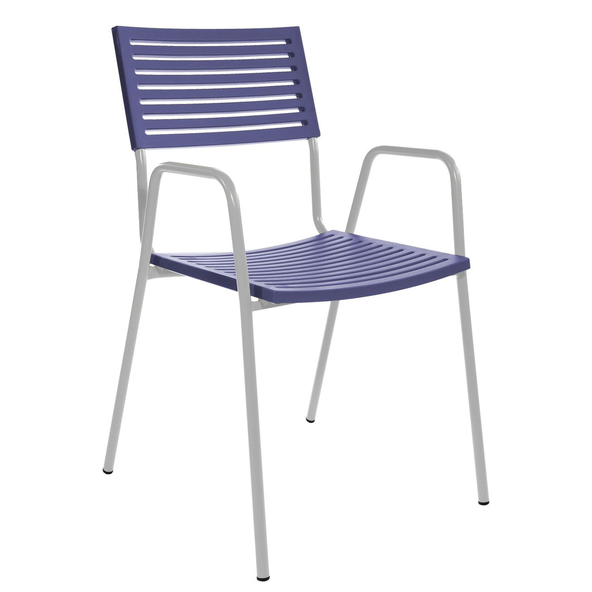 Schaffner Lamello Fauteuil repas Blanc 90 Bleu 53