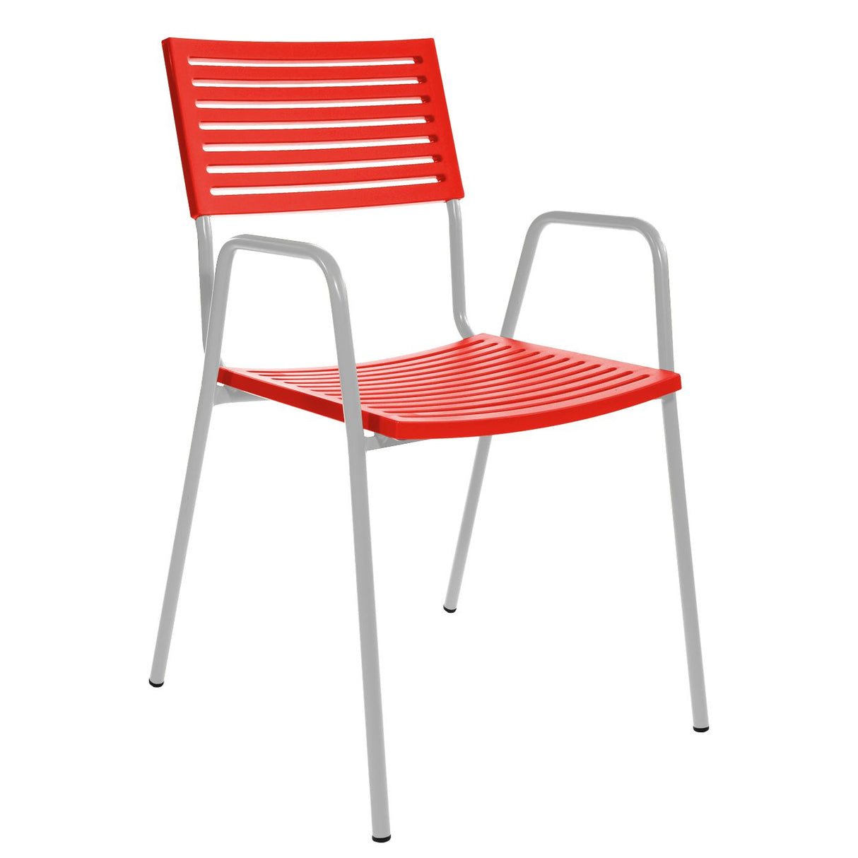Schaffner Lamello Fauteuil repas Blanc 90 Rouge 30
