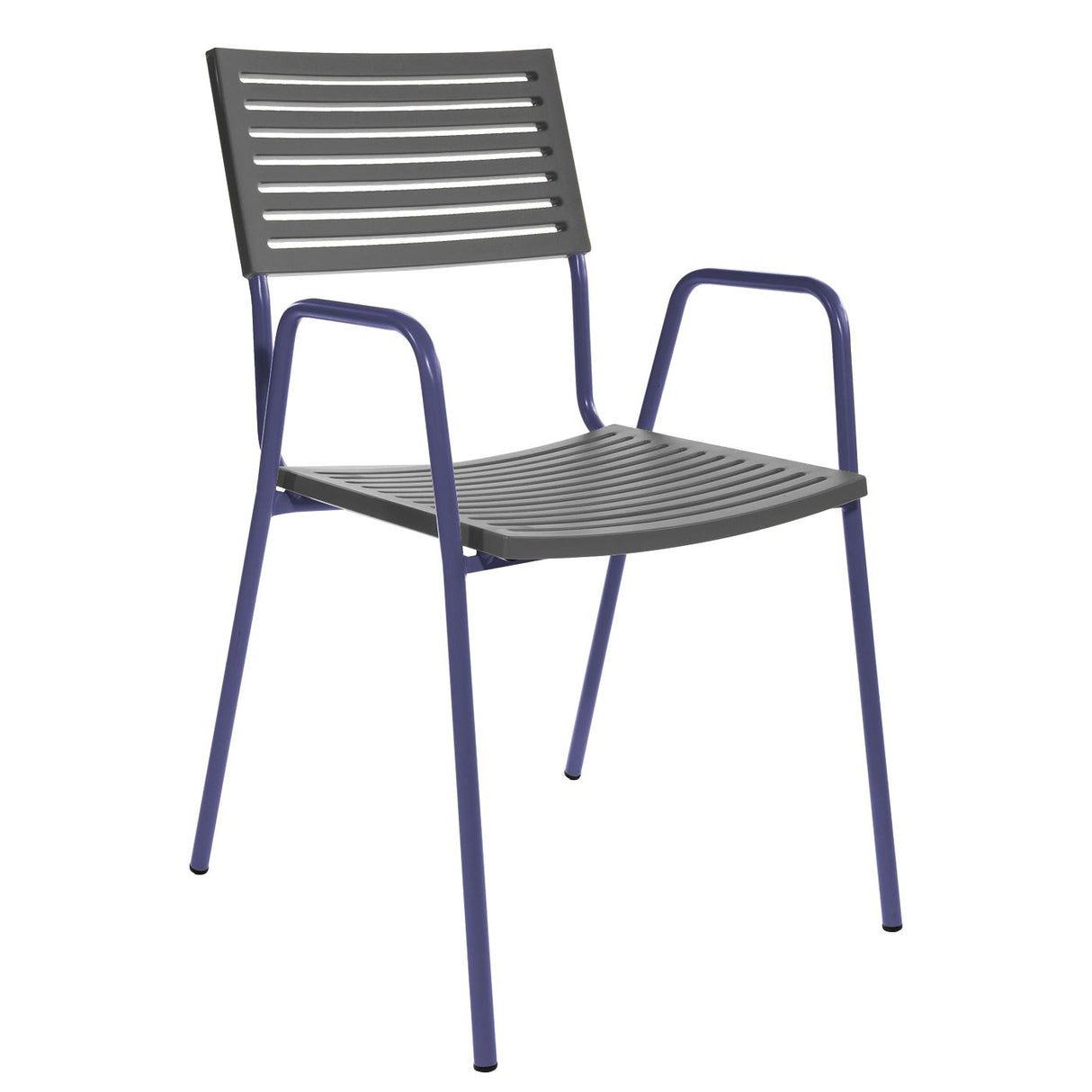Schaffner Lamello Fauteuil repas Bleu 53 Anthracite 77